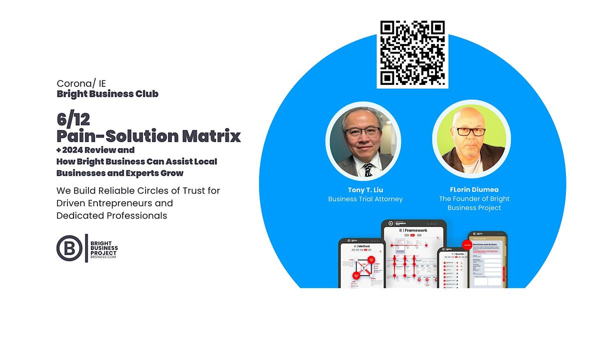 Corona Bright Business Club \u2014 Pain-Solution Matrix +