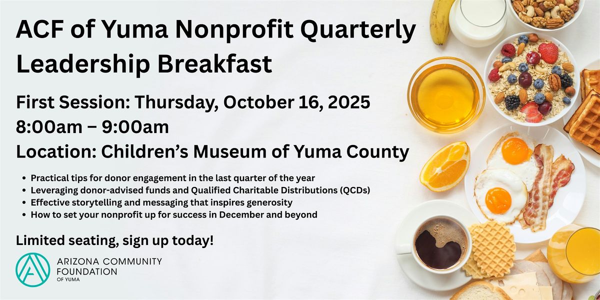 ACF of Yuma Nonprofit Quarterly Leadership Breakfast