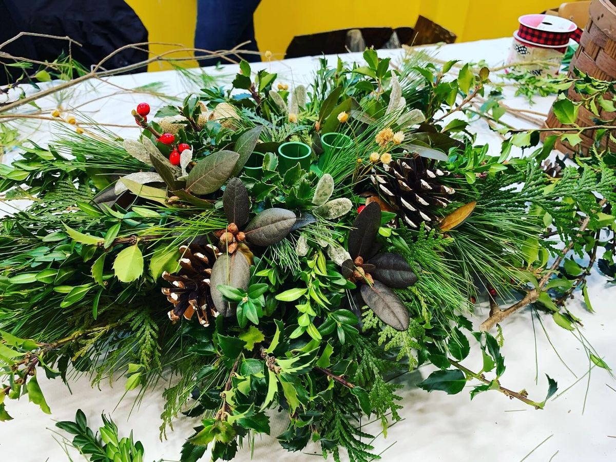 Holiday Evergreen Centerpiece