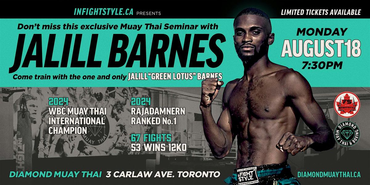 Jalill Barnes Muay Thai Seminar at Diamond Muay Thai