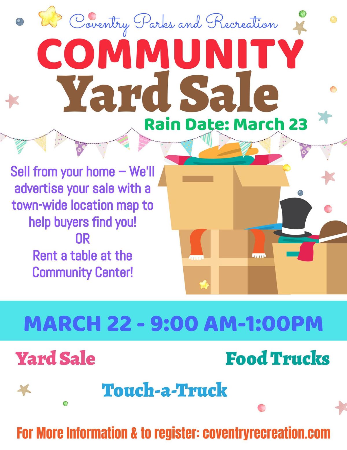 Community Yard Sale with Touch-a-Truck