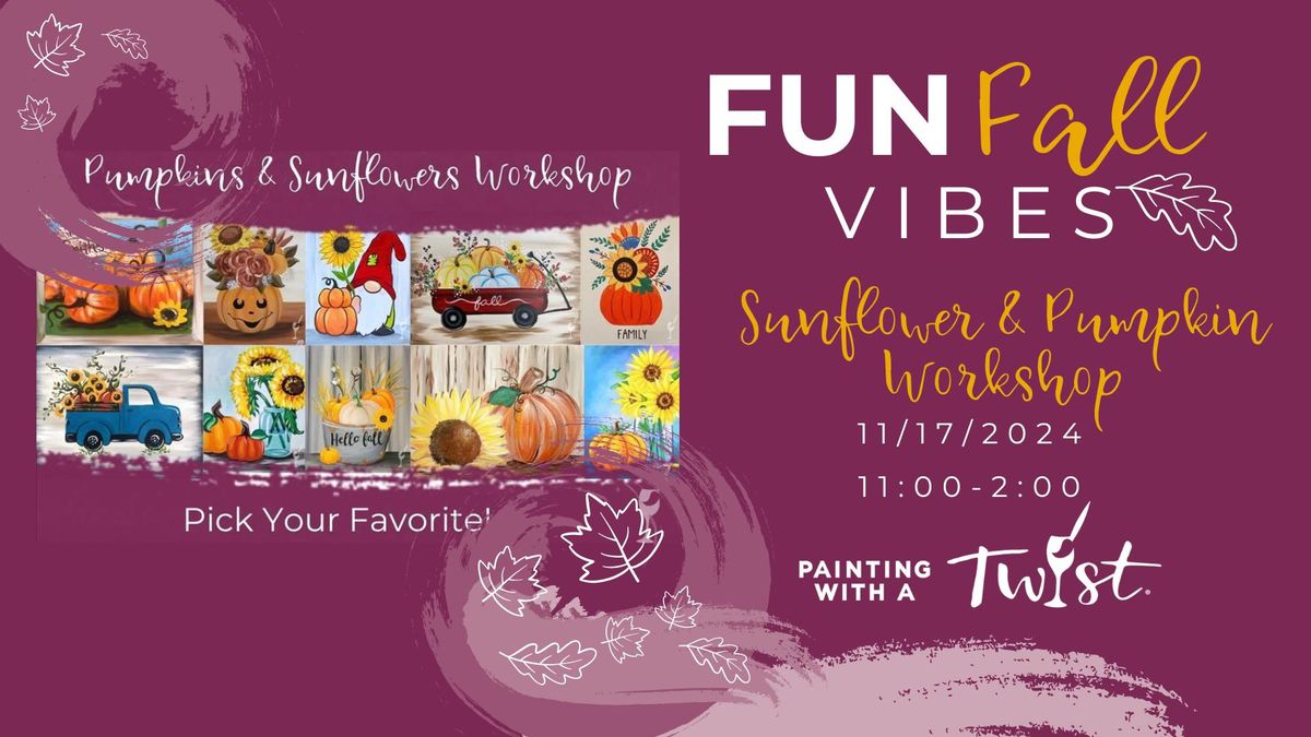 Workshop Sunflowers and Pumpkins