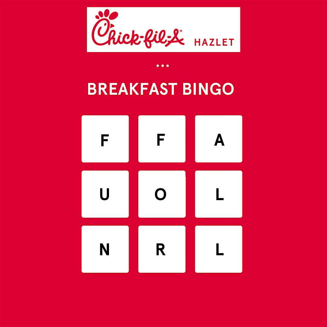 Chick-fil-A Hazlet Breakfast Bingo