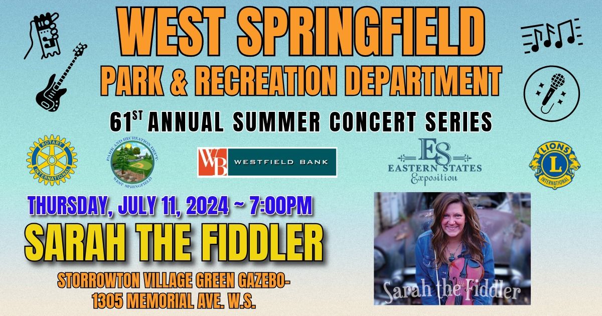 2024 Summer Concert Series: Sarah the Fiddler