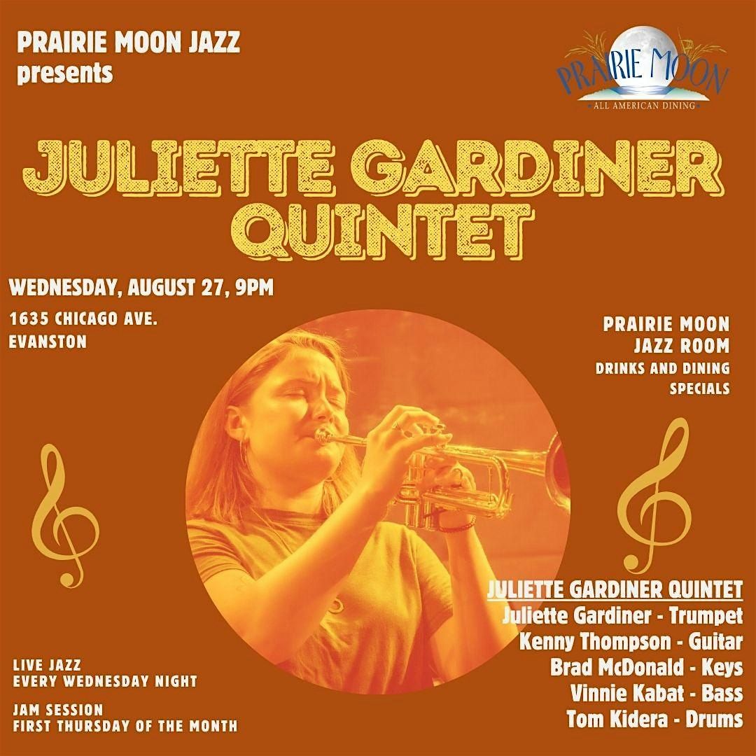 Juliette Gardiner Quintet at PRAIRIE MOON IN EVANSTON