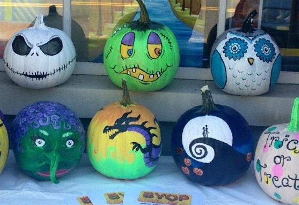 Pumpkins & Paint Brushes