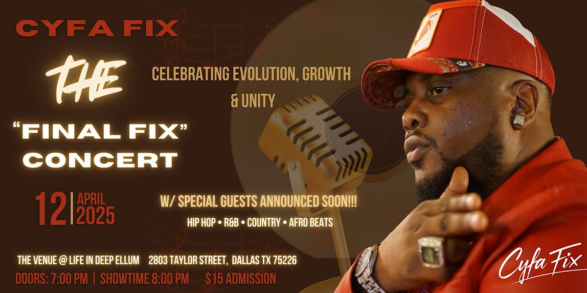 The "Final Fix" Concert: Celebrating Evolution, Growth & Unity