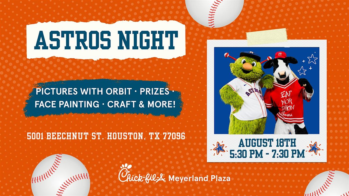 Astros Night at Chick-fil-A Meyerland Plaza