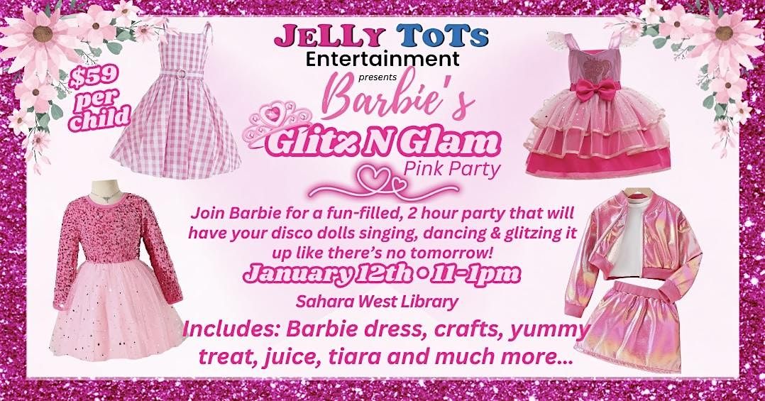 Barbie\u2019s Glitz N Glam Pink Party