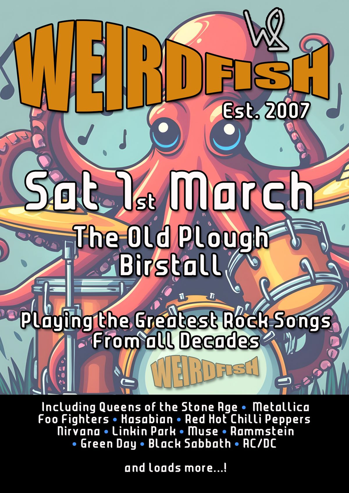 Weirdfish at The Old Plough in Birstall, Leics