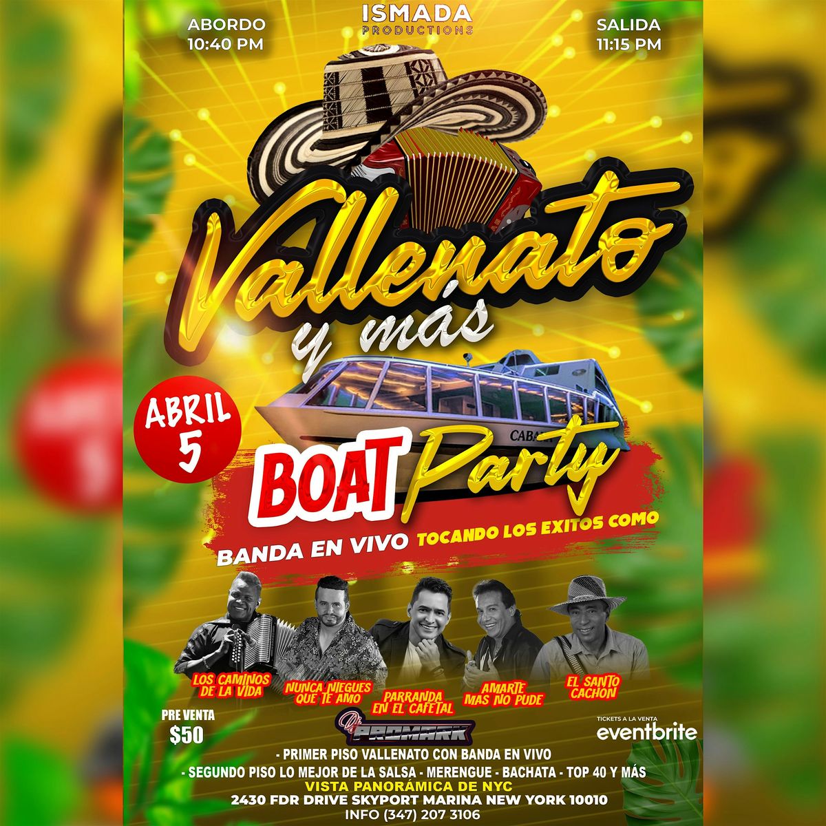 Vallenato Boat Party y mas