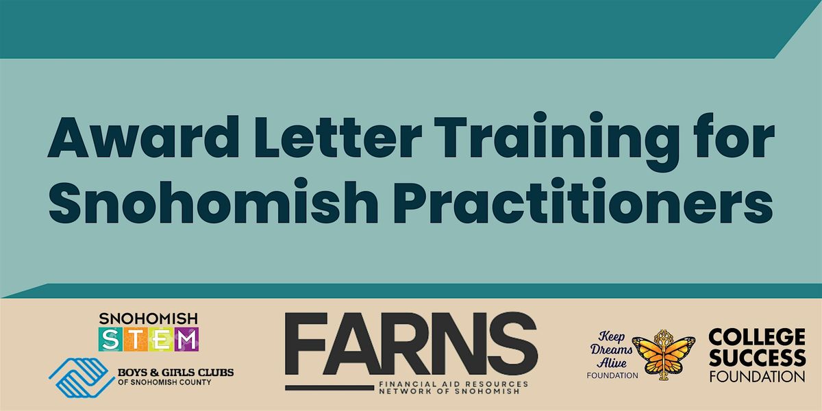 Award Letter Training for Snohomish Practitioners