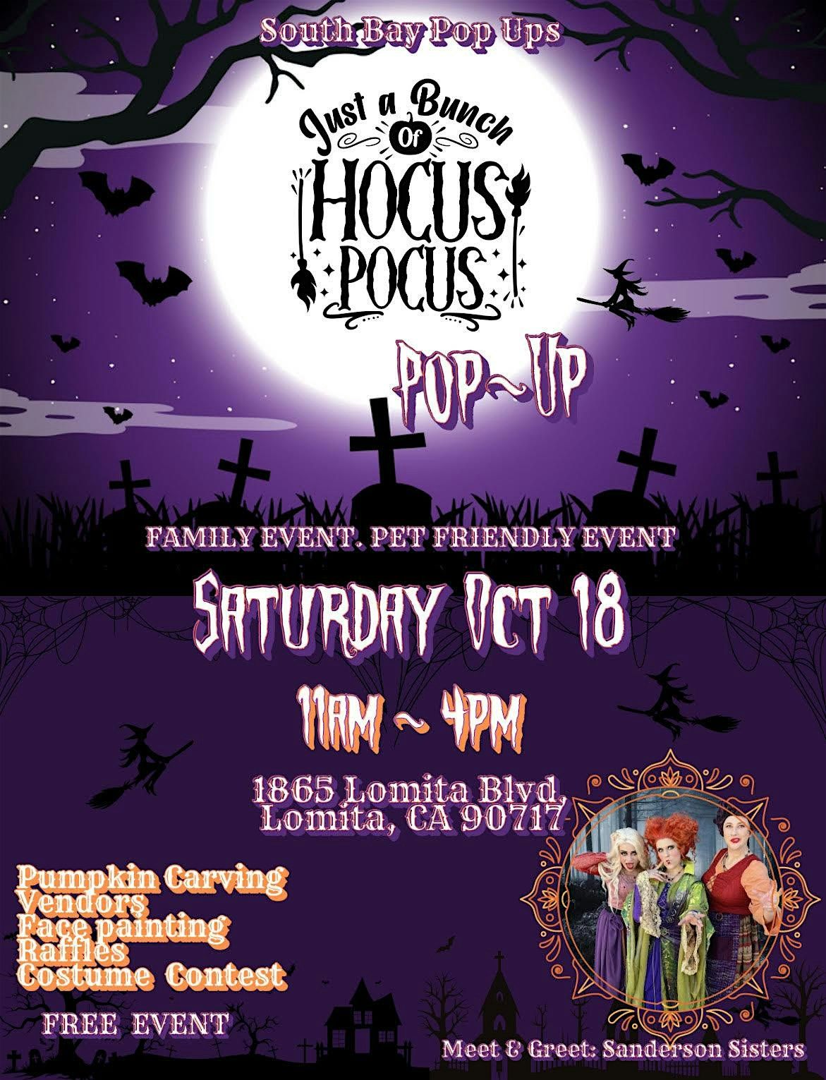 Just a Bunch of Hocus Pocus Pop Up Market