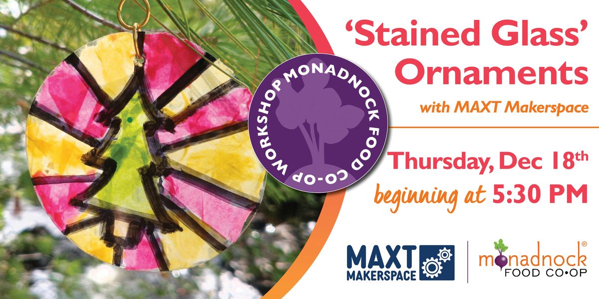Faux Stained Glass Oraments with MAXT Makerspace!