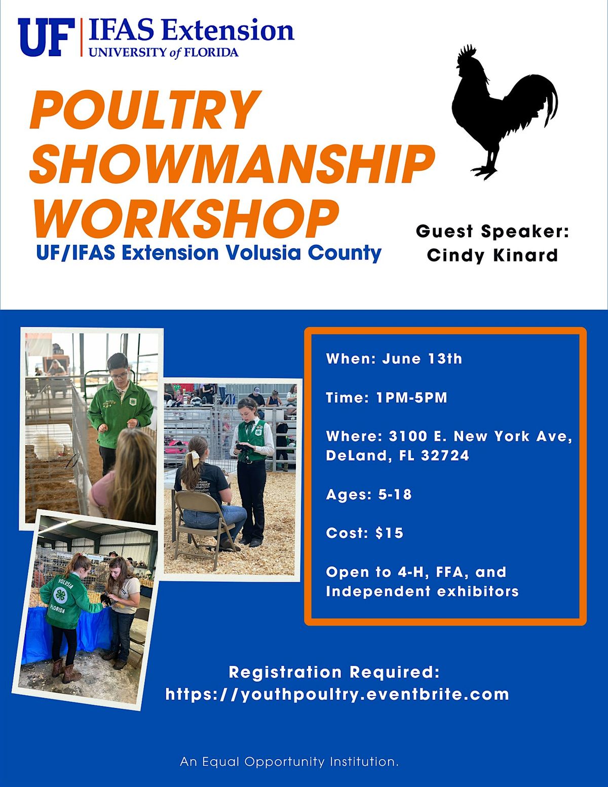 Poultry Showmanship Workshop- with Cindy Kinard