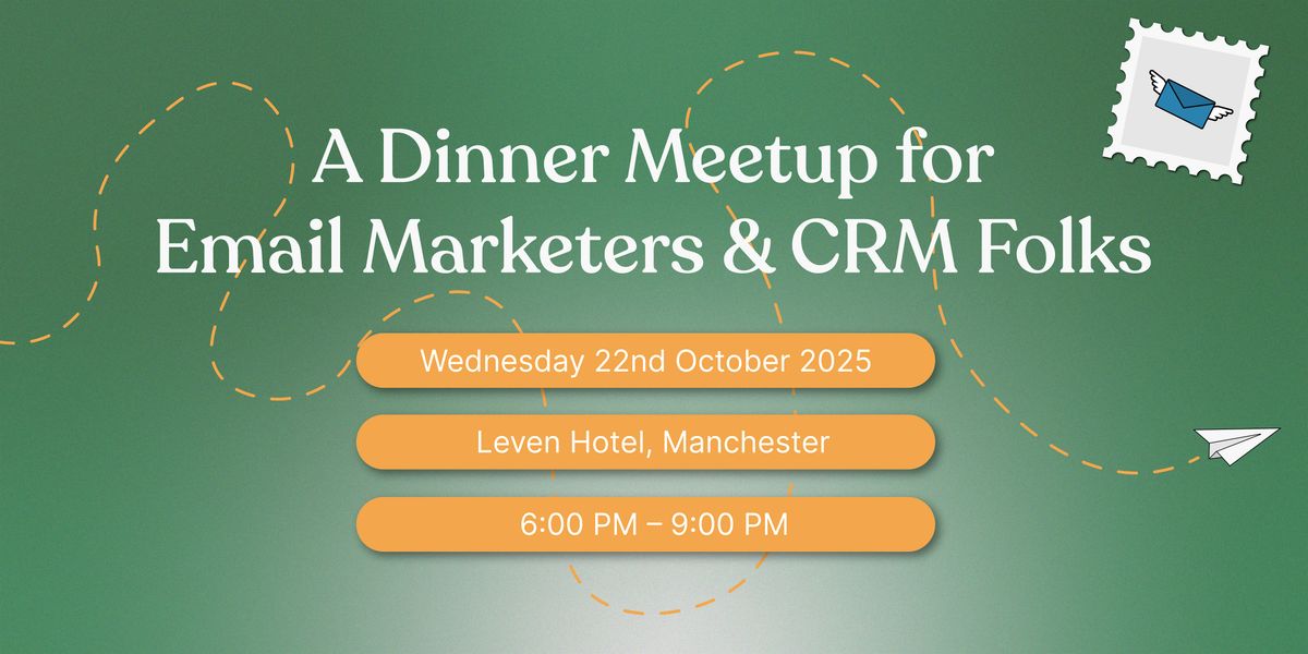 Email Marketers & CRM Meet Up: Pizza and Drinks.