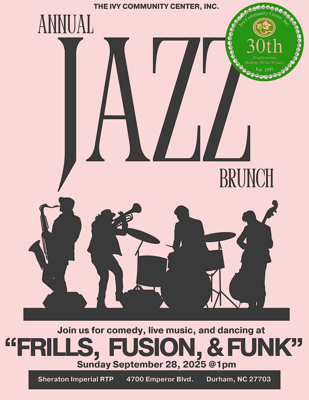 Frills, Fusion, and Funk: 30 Years of the Ivy Community Center, Inc.