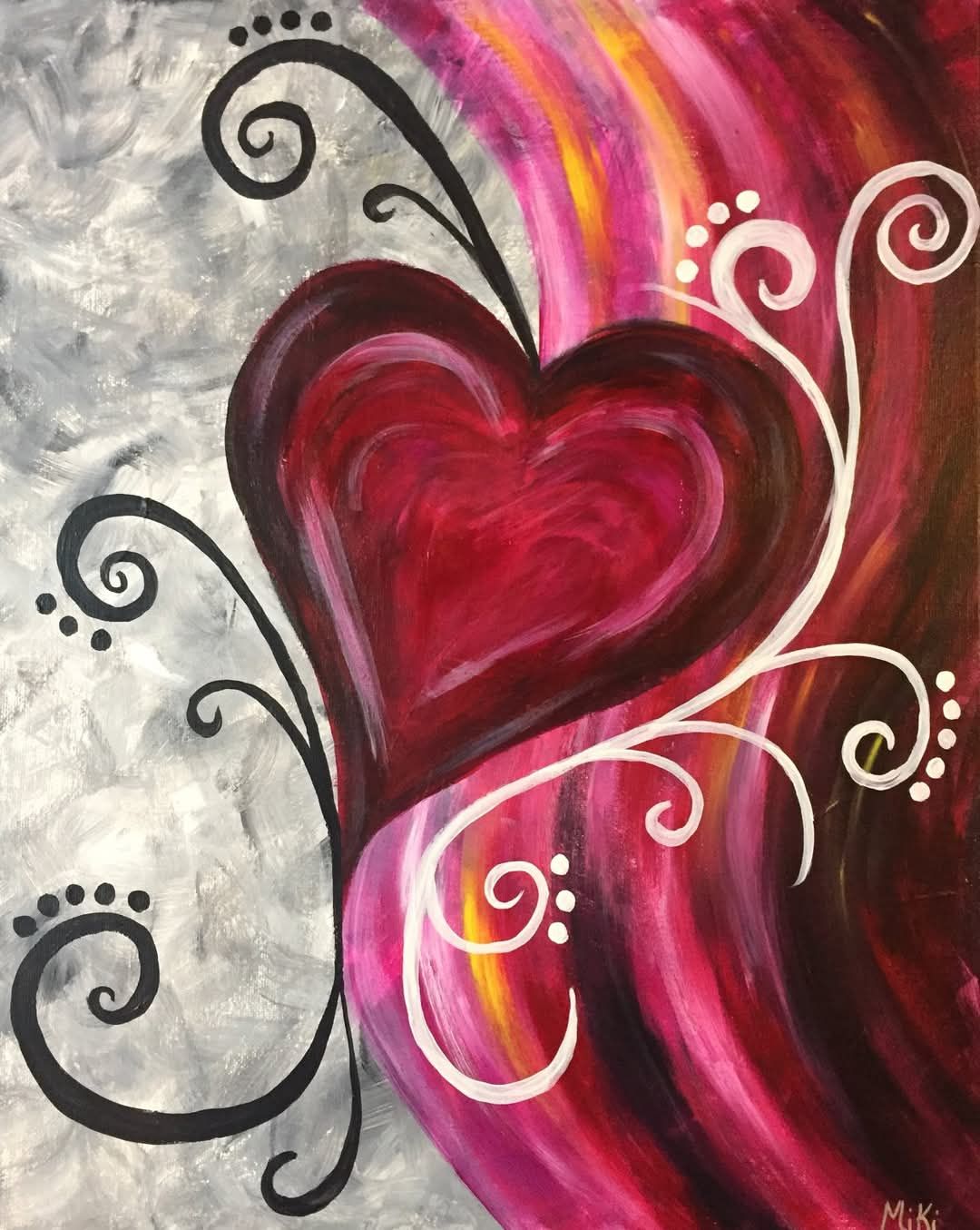 Paint and Sip - My Funky Valentine