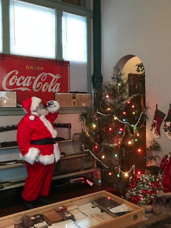 Santa Comes to the Good Old Days Museum