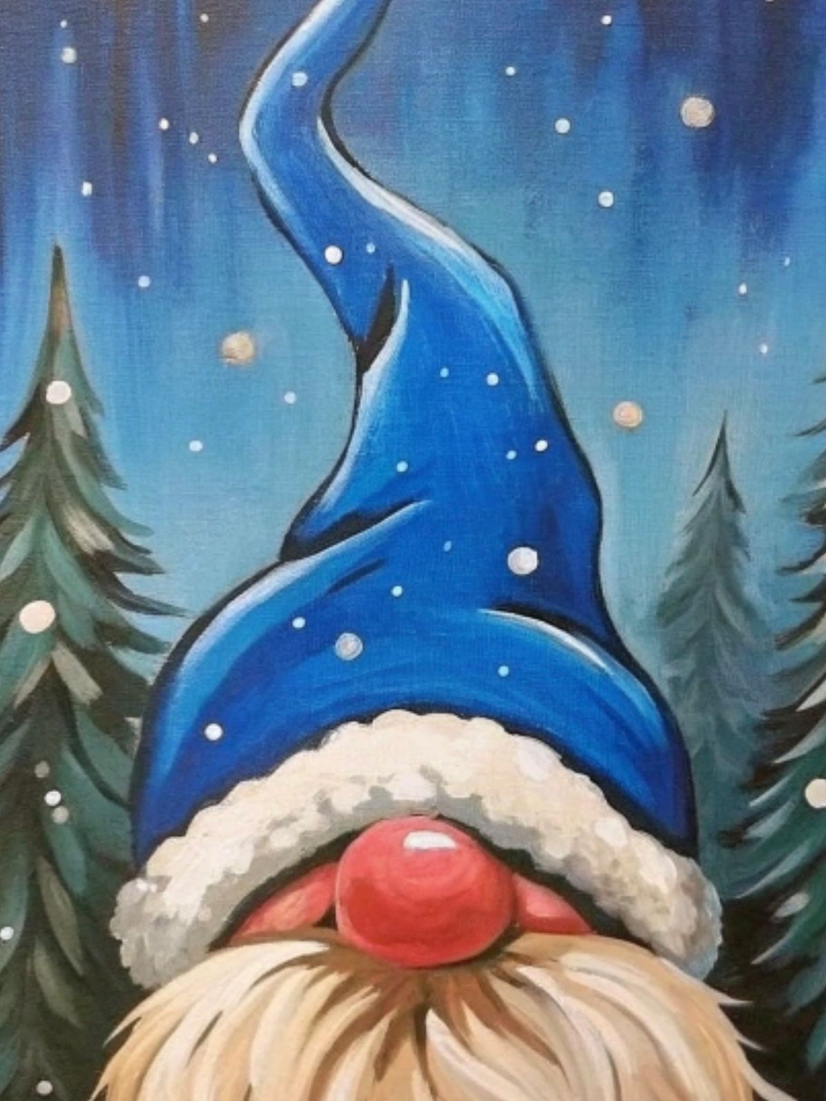 Paint & Sip Adorable Winter Gnome