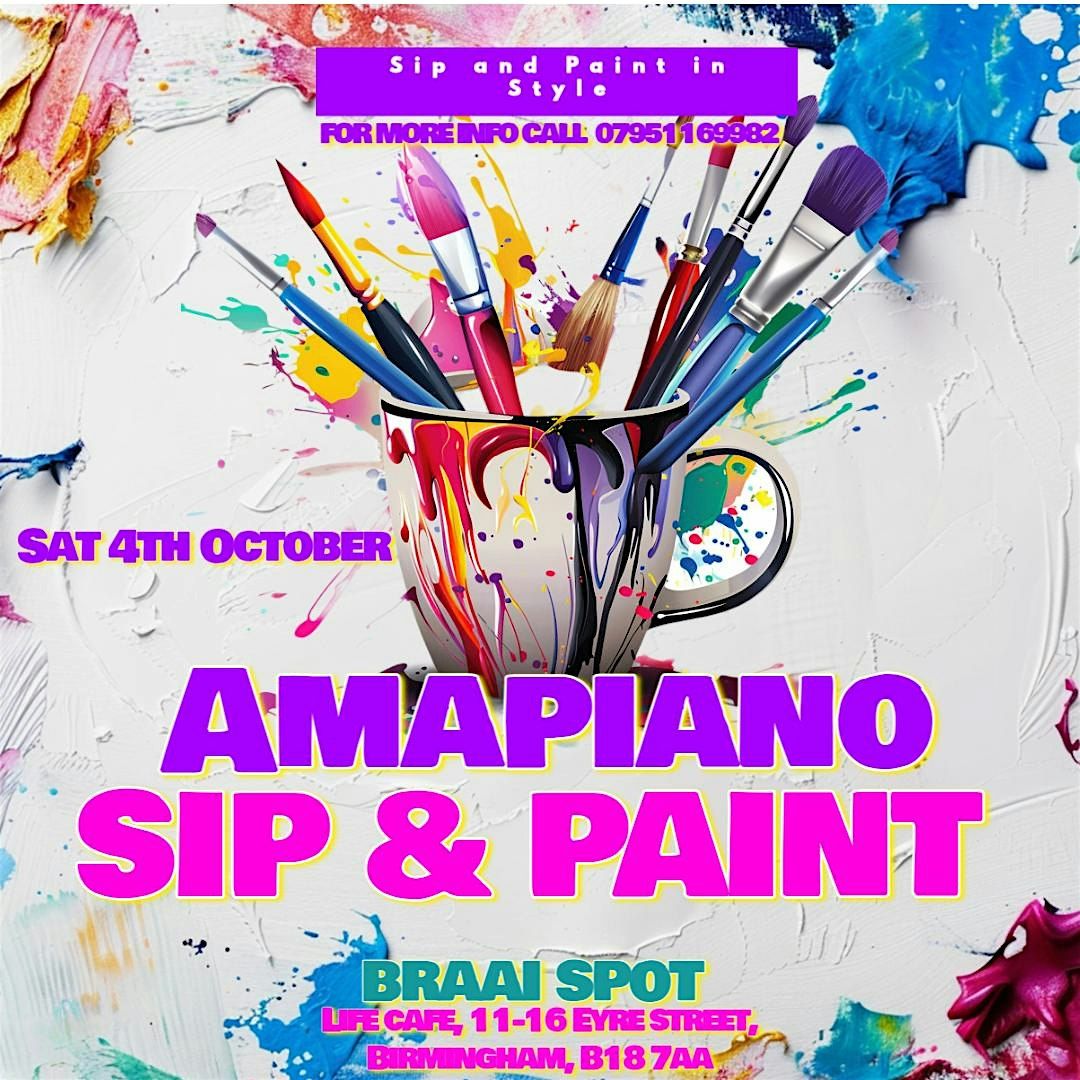 Amapiano Sip and Paint