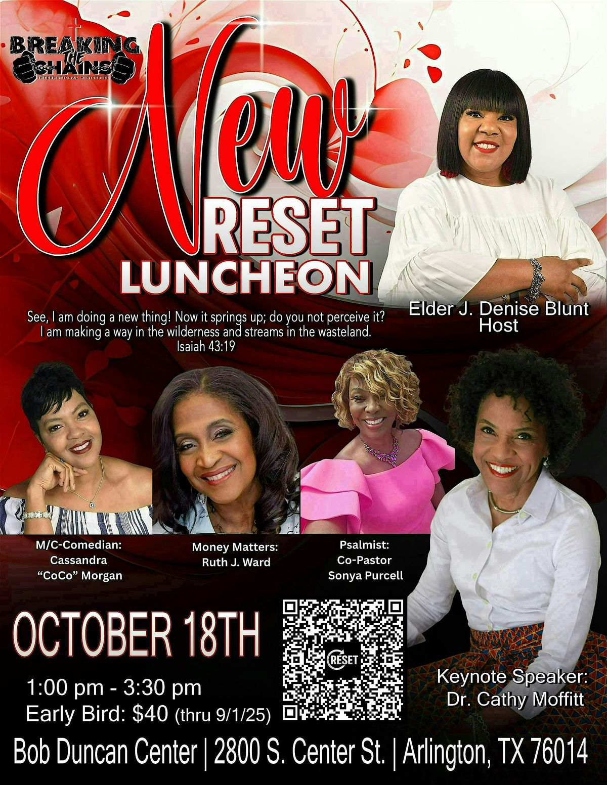 BTCIM Presents: The RESET Luncheon: "New" Isaiah 43:19
