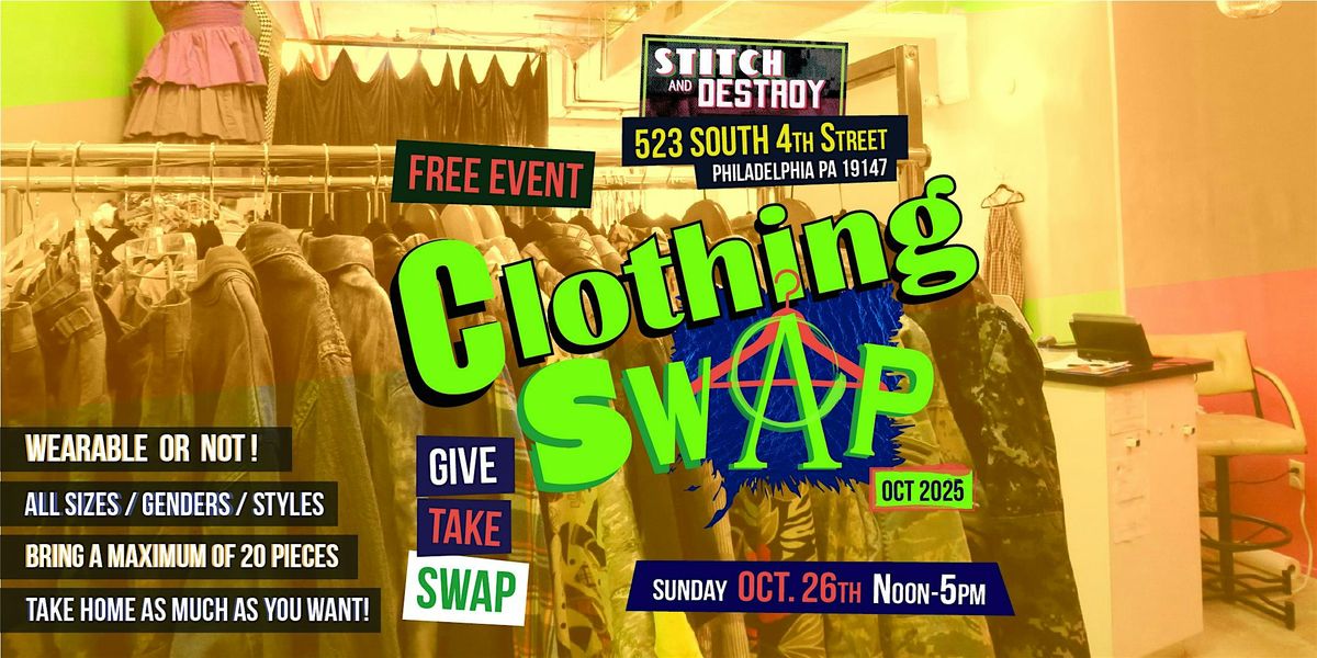 Clothing Swap- OCTOBER