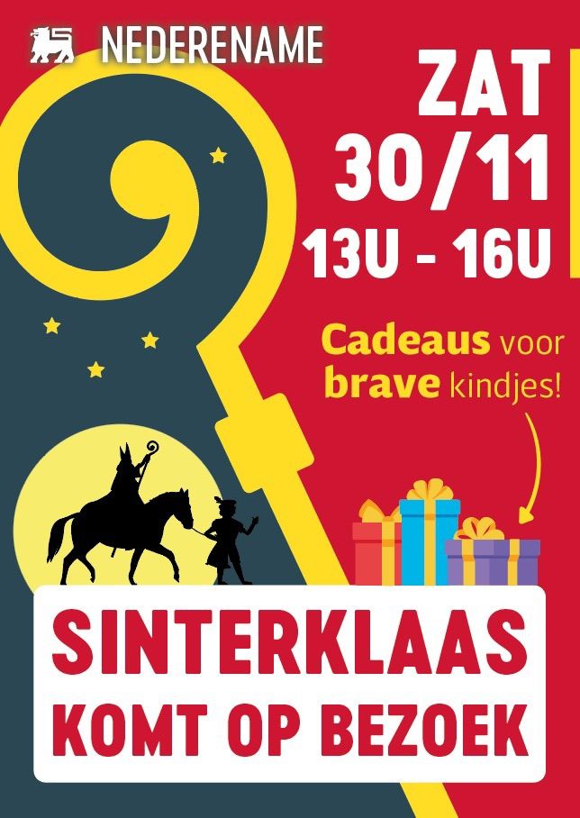 SINTERKLAAS KOMT OP BEZOEK!