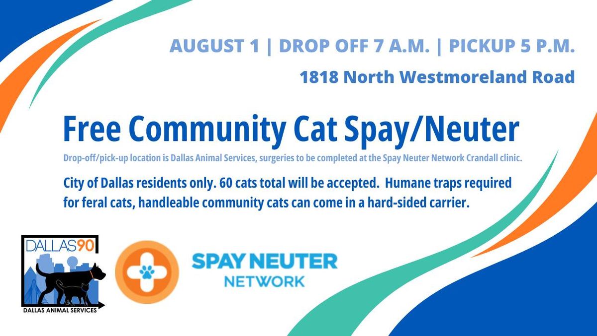 Free Fix For Community Cats (with Spay Neuter Network)