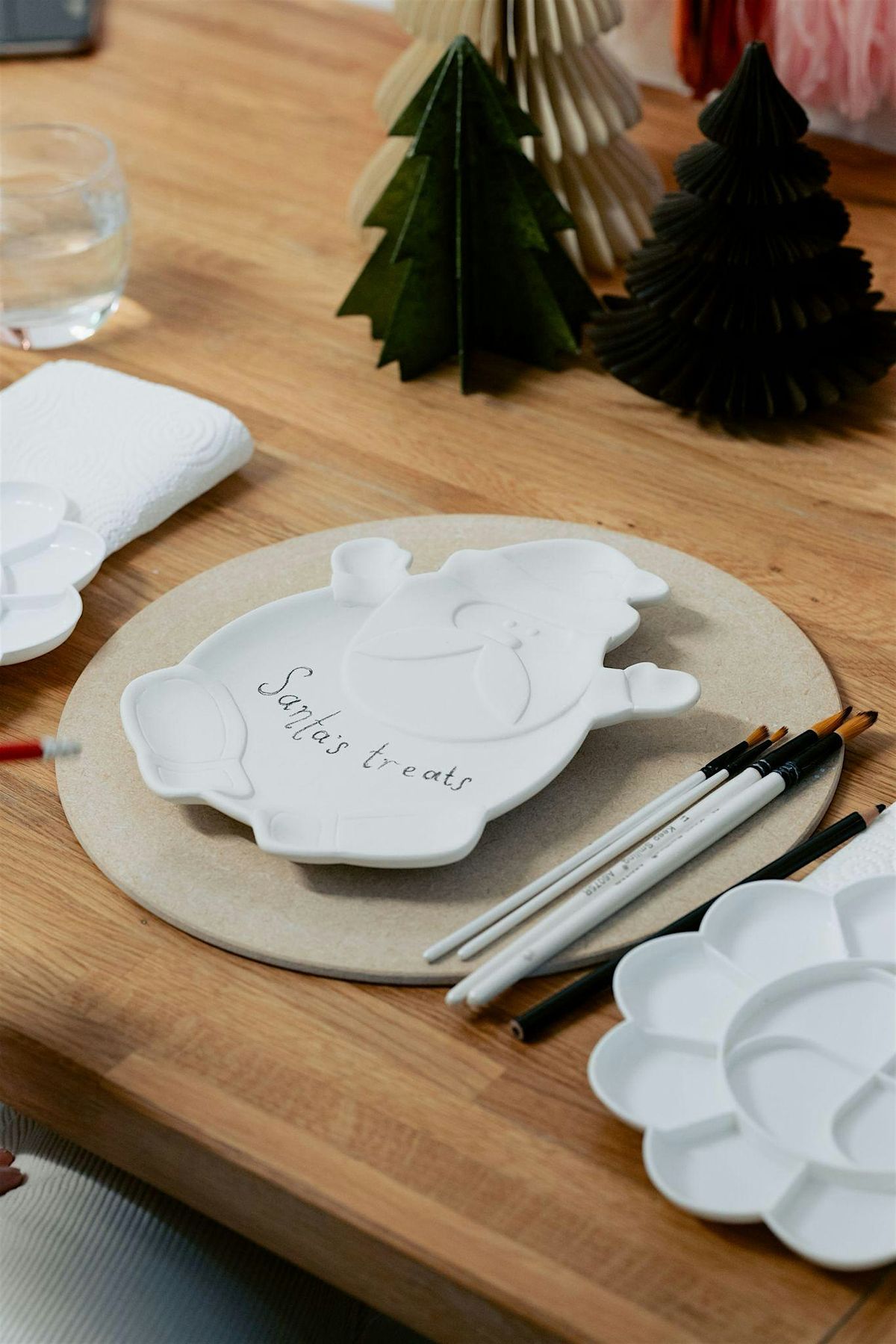 Christmas Pottery Painting with Zara and TRAIT