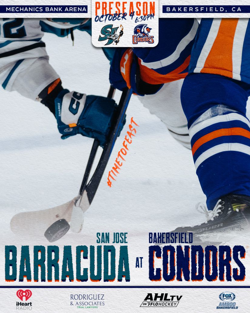 Preseason - San Jose Barracudas at Bakersfield Condors at Dignity Health Arena
