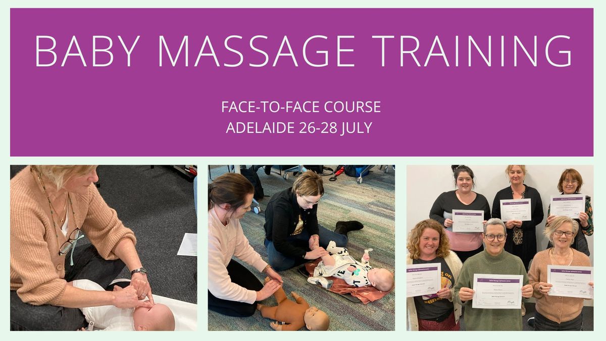 Baby Massage Training Adelaide Face-to-Face Course