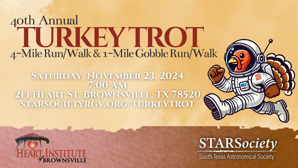 40th Annual Turkey Trot: 4 Mile Run\/Walk & 1-Mile Gobble Run\/Walk