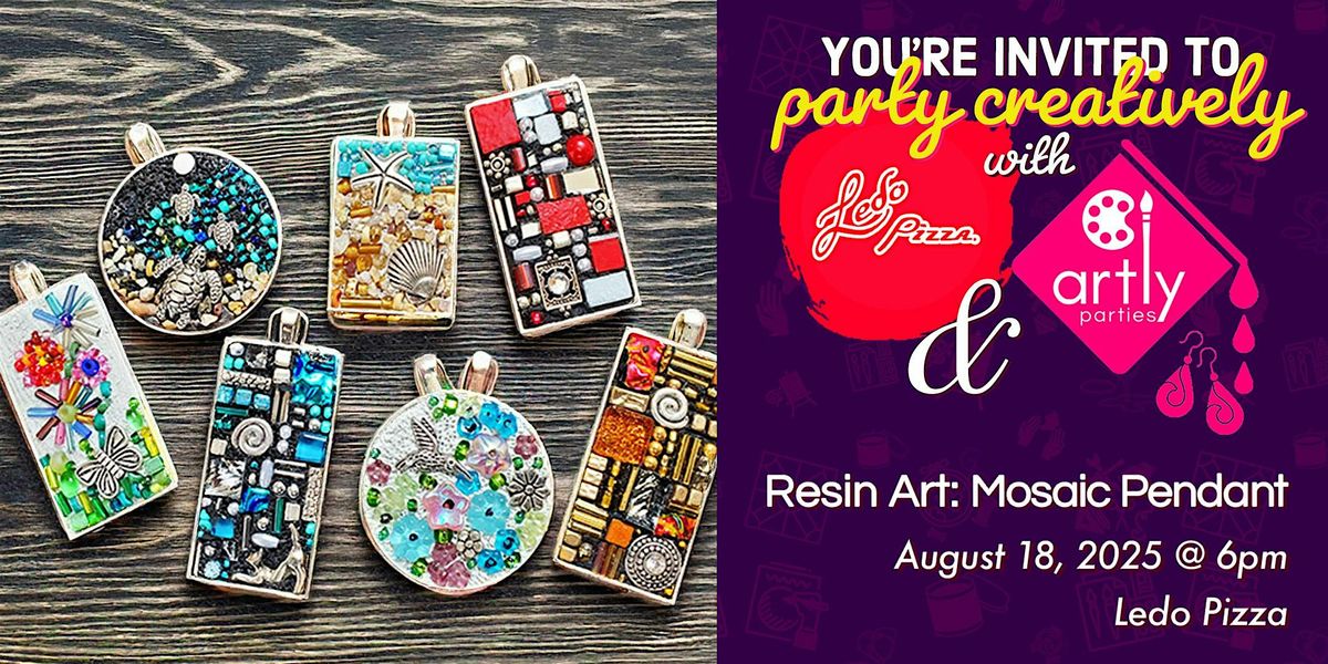 Resin Art: Mosaic Pendant