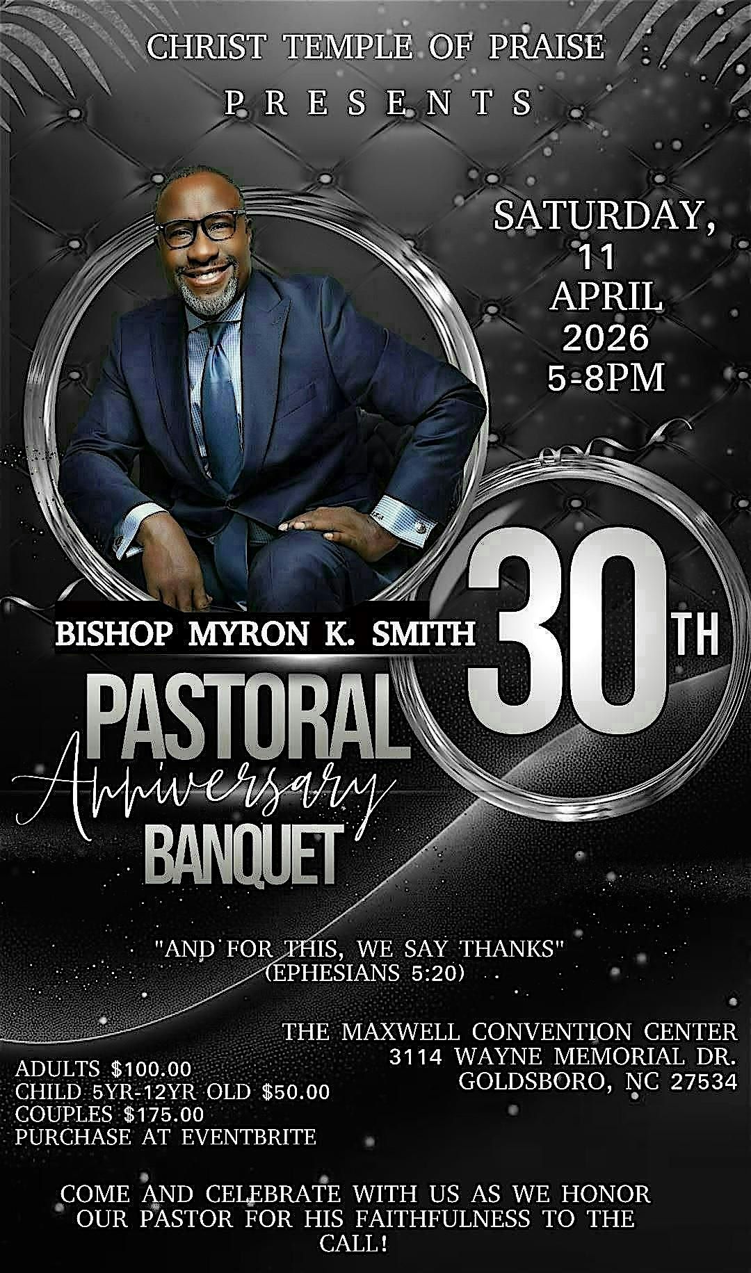 30th Anniversary Banquet for Bishop MK Smith