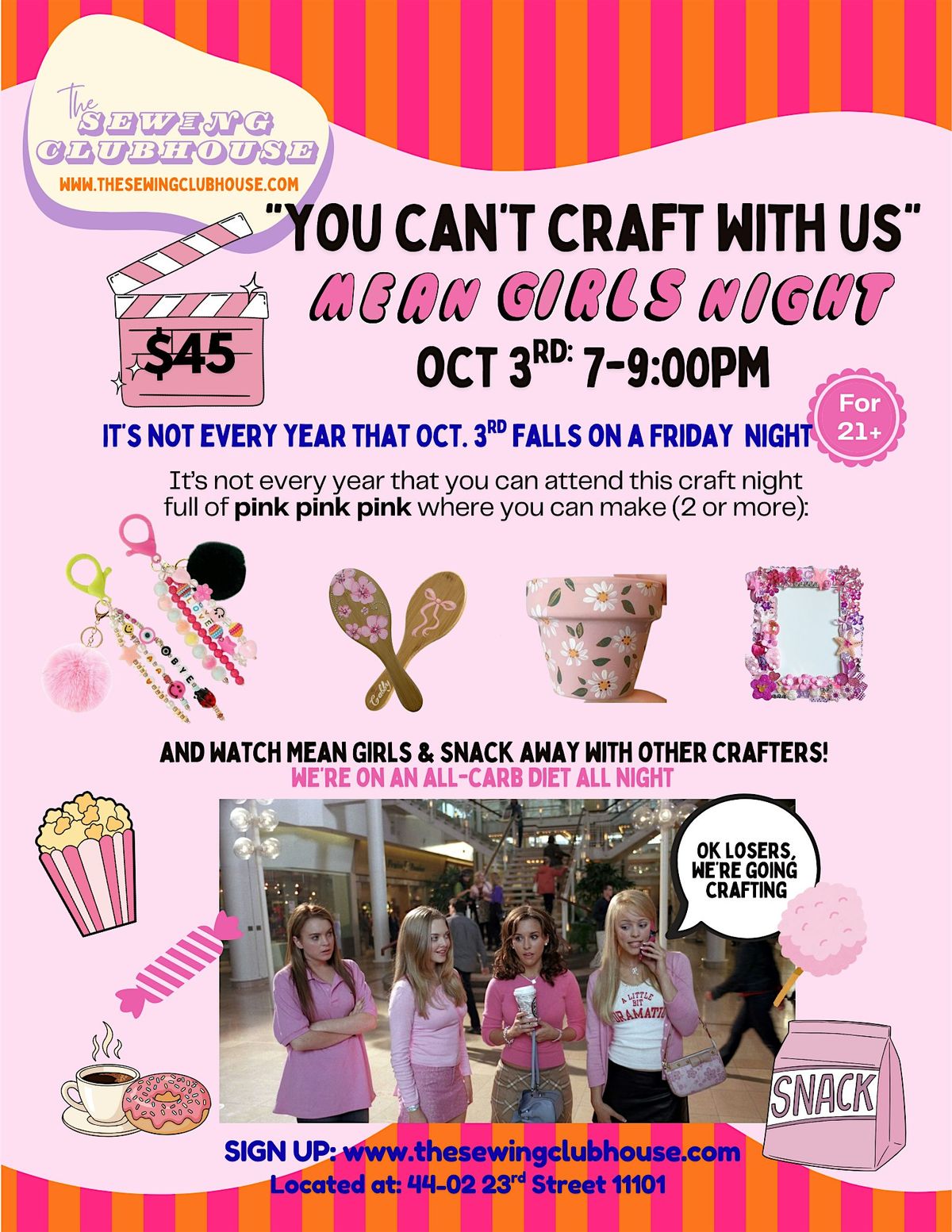 MEAN GIRLS CRAFT MOVIE NIGHT