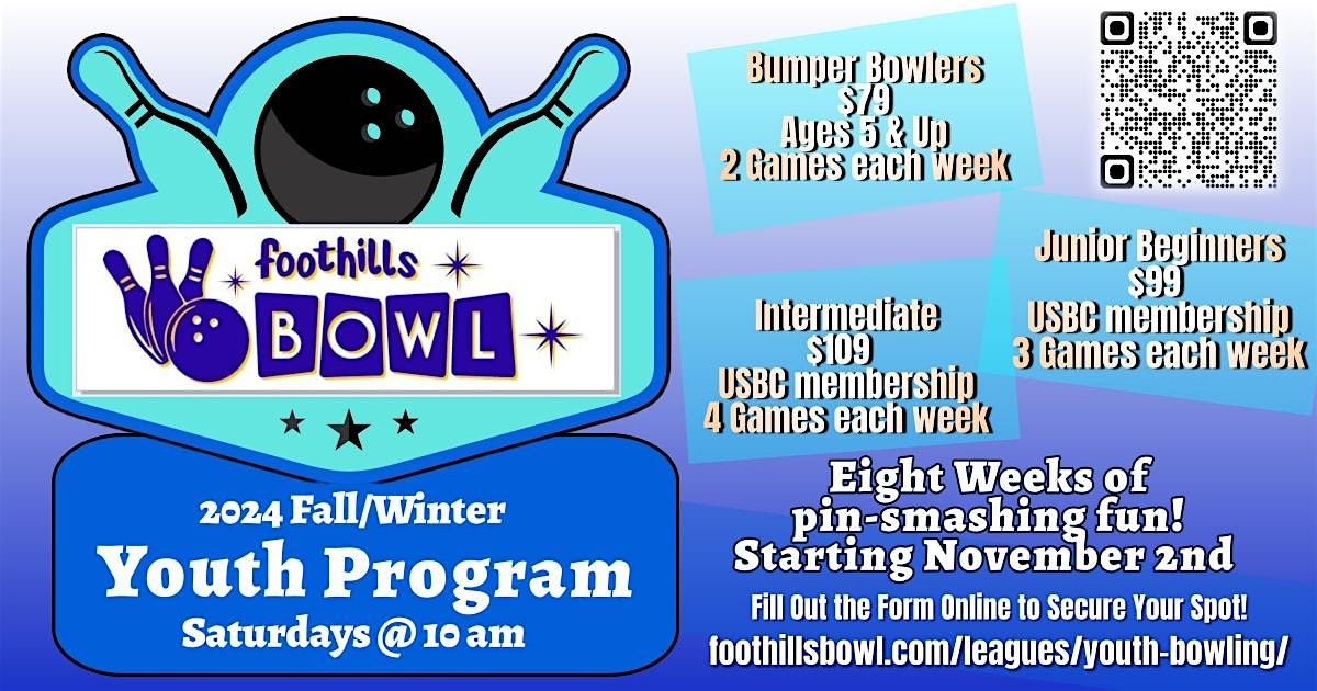 8-week Fall\/Winter Youth Bowling Program