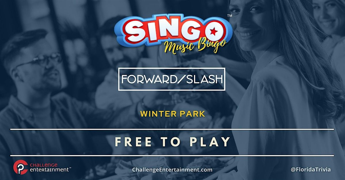 Singo - Music Bingo at Forward\/Slash