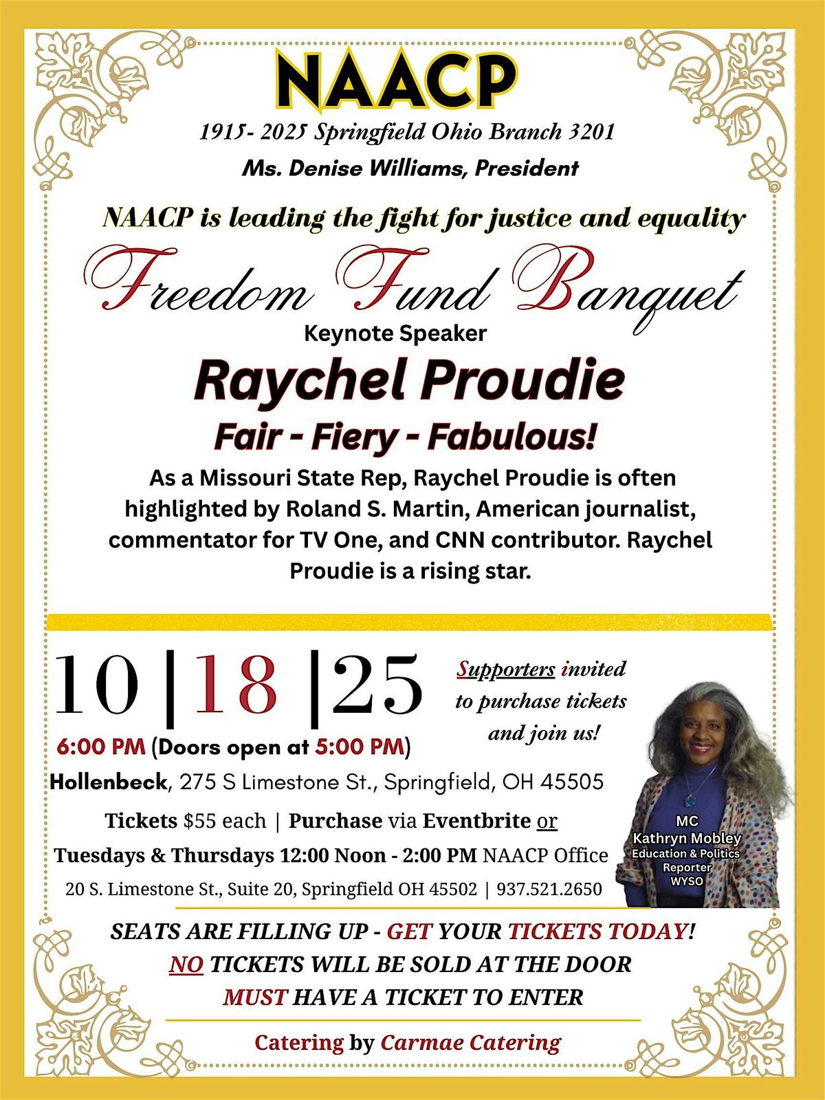 NAACP  Springfield Ohio Branch 3201 Freedom Fund Banquet