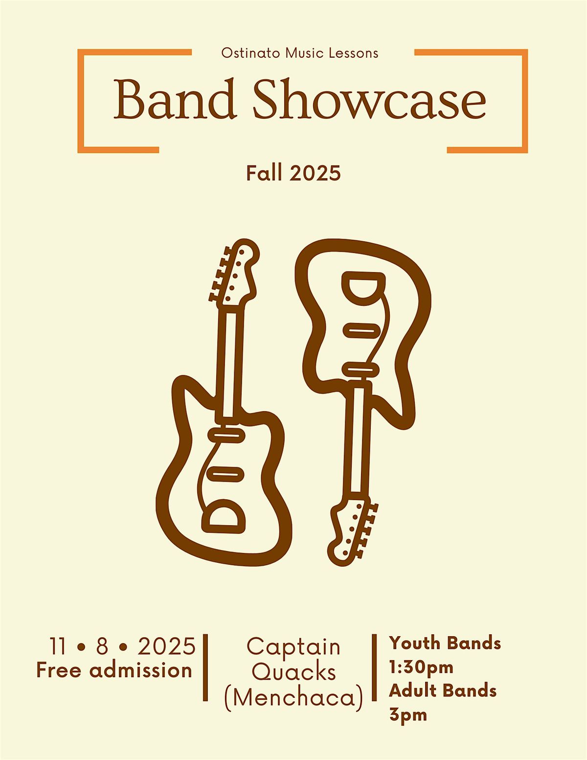 Ostinato Music Lessons Fall Showcase
