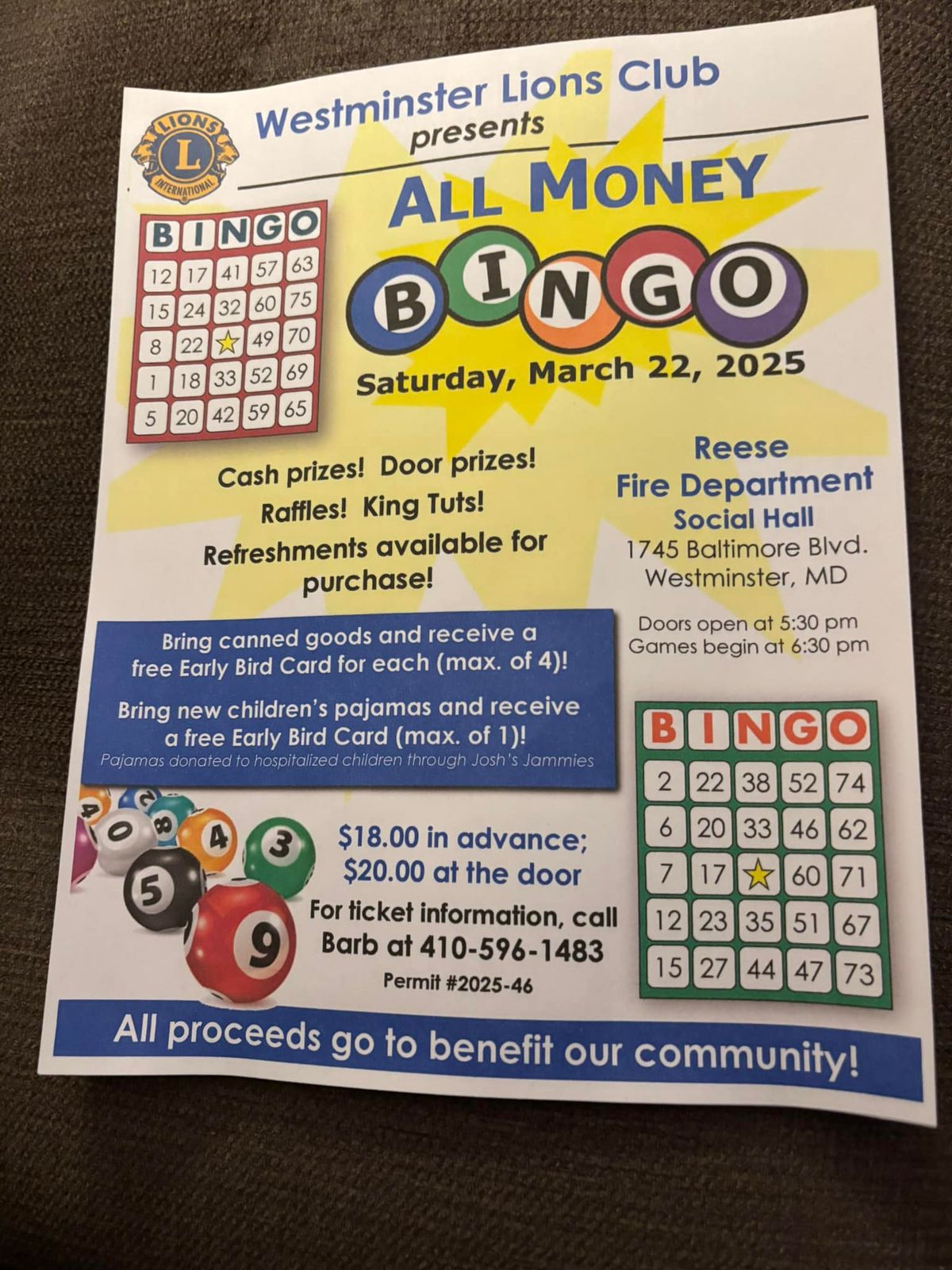 ALL Money Bingo