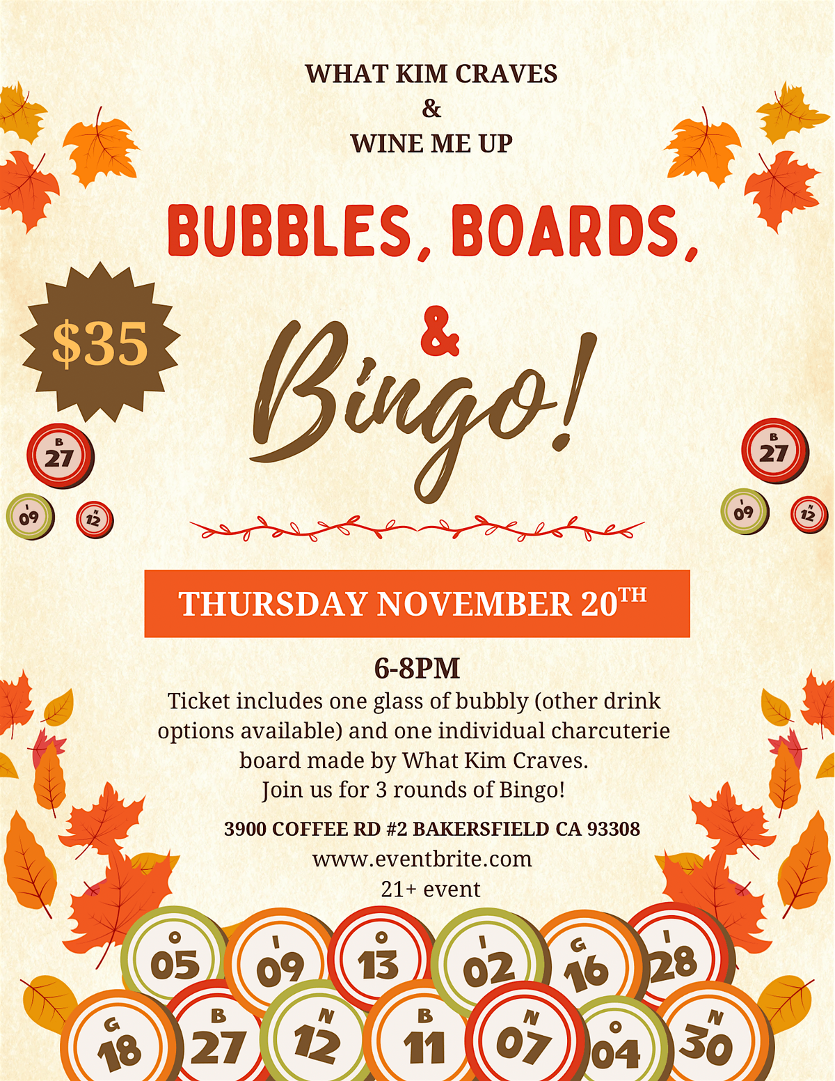 Bubbles, Boards, & Bingo