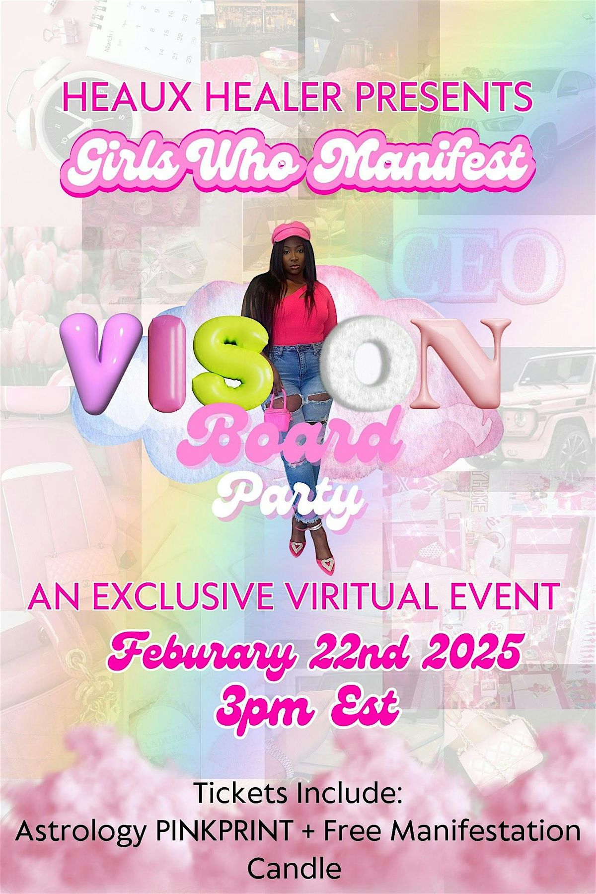 GIRLS WHO MANIFEST VISION BOARD PARTY