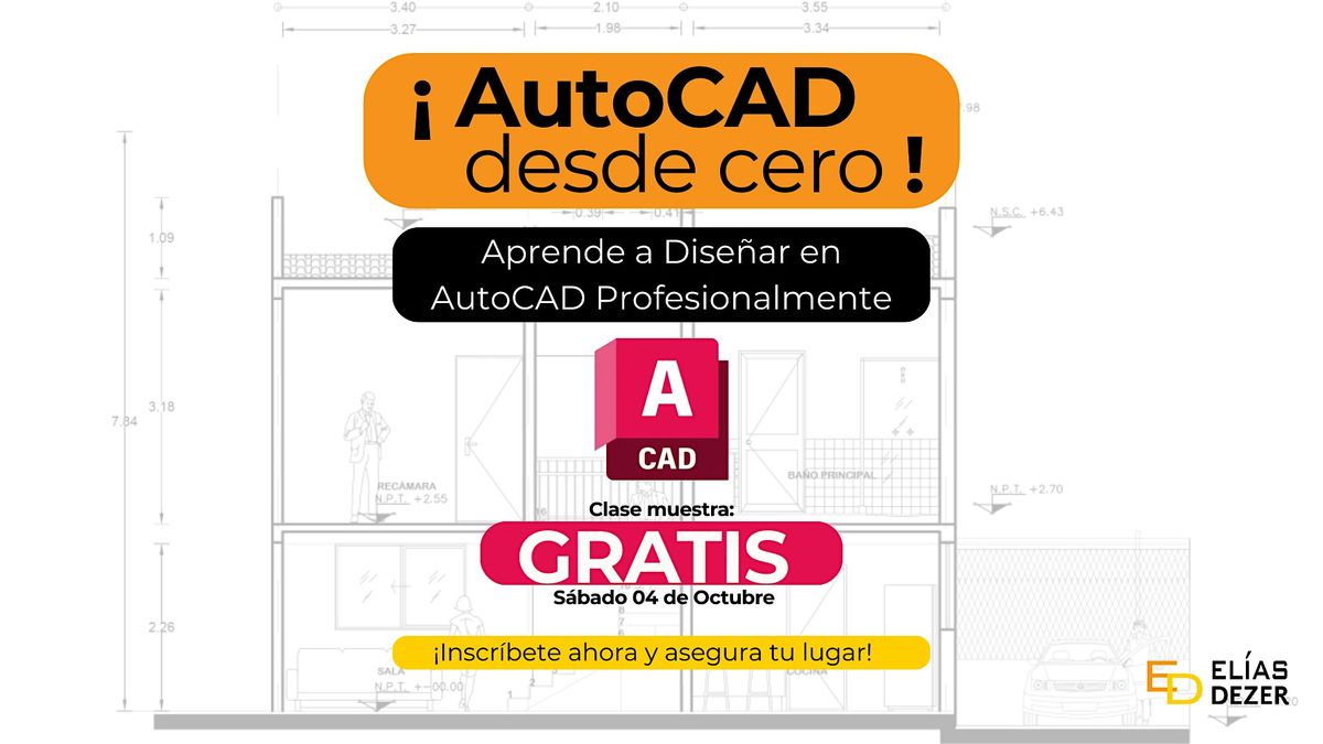 AutoCAD desde Cero - CLASE GRATIS (presencial)