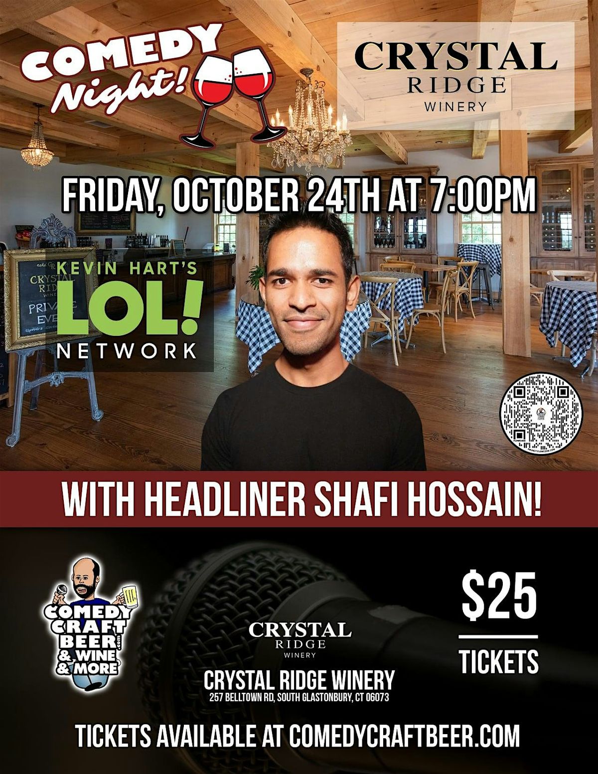 Comedy Night at Crystal Ridge Winery