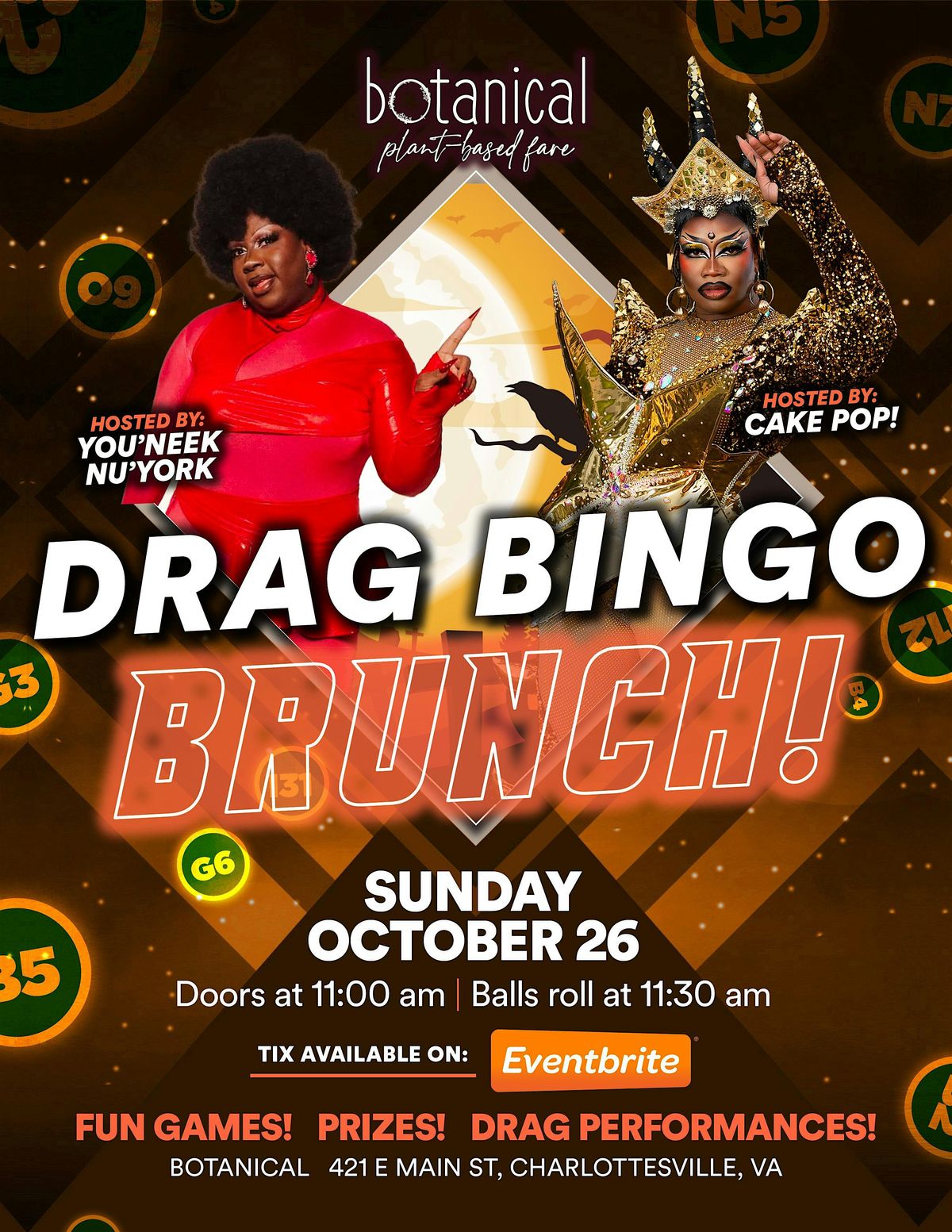 Botanical Fare's Feeling The Plantasy Drag Brunch + BINGO