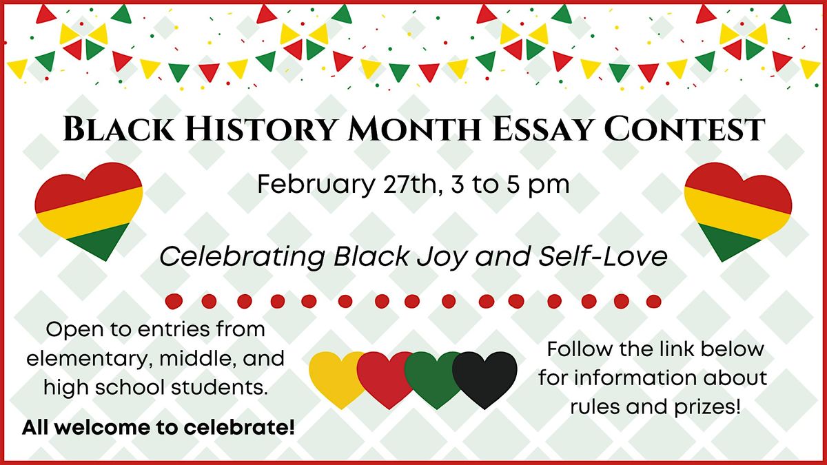 Black History Month Essay Contest