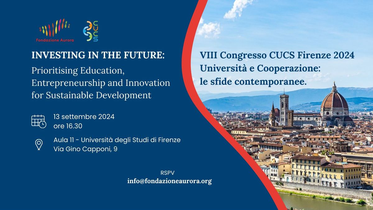 #CUCS24 INVESTING IN THE FUTURE: Prioritising Education, Entrepreneurship and Innovation 