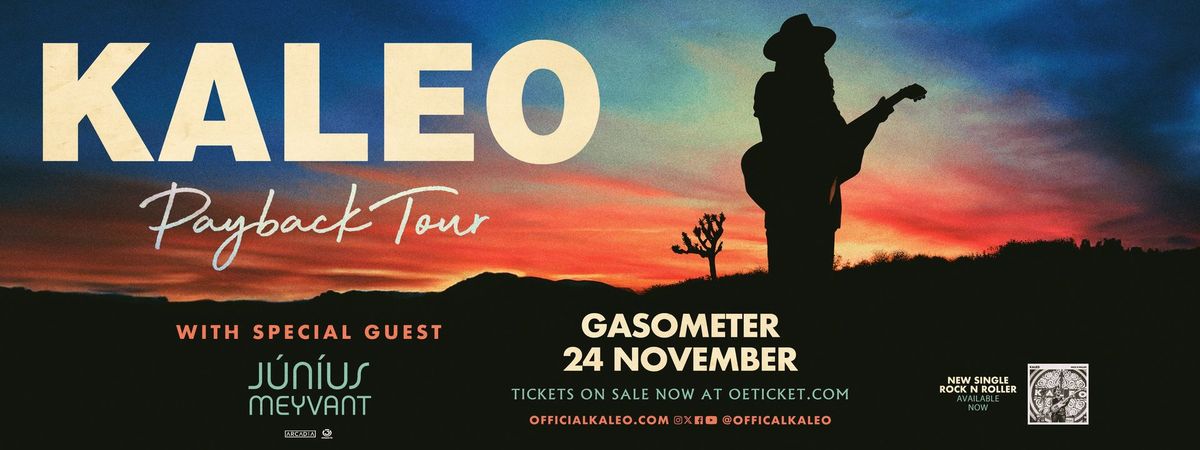 KALEO (IS) \u2022 Payback Tour \u2022 Gasometer Vienna