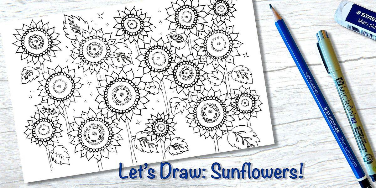 Let's Draw! Sunflowers!